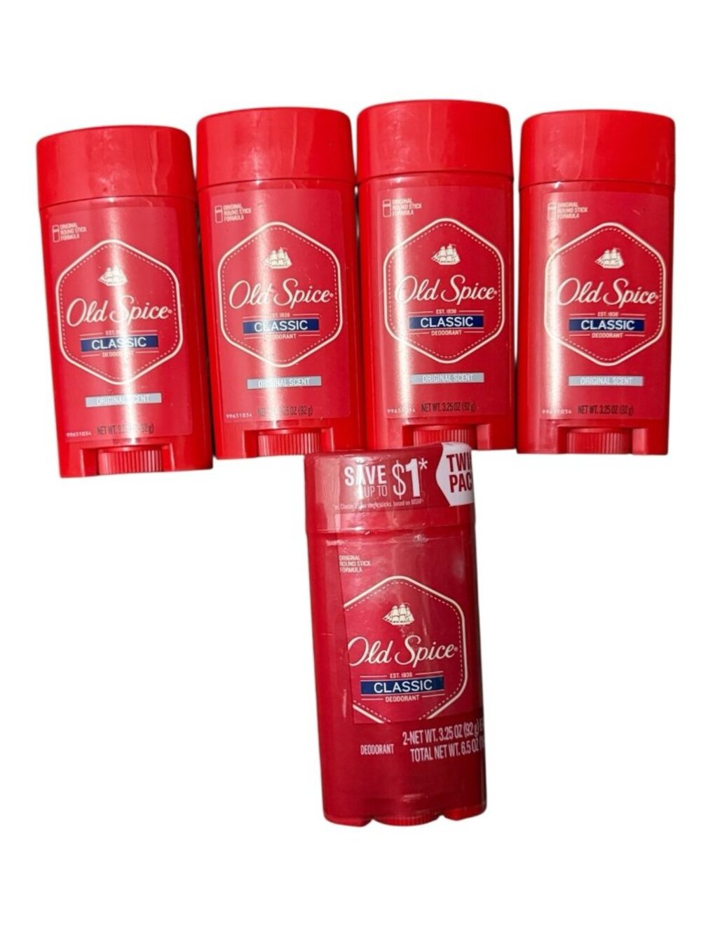 Old Spice deodorant  lot OF 6 sticks new